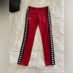 NWT Kappa track pants red size M
